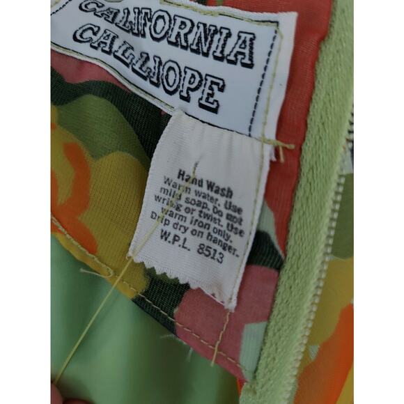 Vintage California Calliope Floral Dress-XS / S - Picture 4 of 10